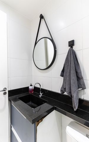 Apartamento à venda com 33m², 2 quartos e sem vaga Apartamento à venda com 33m², 2 quartos e sem vagaBanheiro
