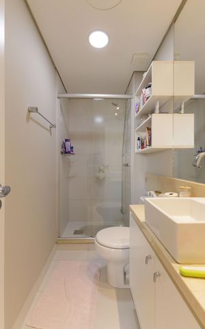 Apartamento à venda com 69m², 2 quartos e 1 vaga Apartamento à venda com 69m², 2 quartos e 1 vagaBanheiro Corredor