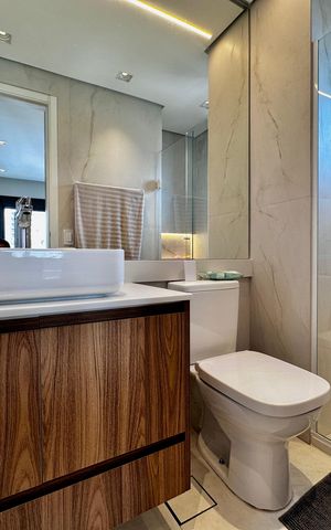 Apartamento para alugar com 65m², 2 quartos e 2 vagas Apartamento para alugar com 65m², 2 quartos e 2 vagasBanheiro Suíte