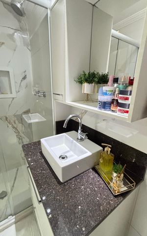Apartamento à venda com 78m², 2 quartos e 1 vaga Apartamento à venda com 78m², 2 quartos e 1 vagaBanheiro da Suíte