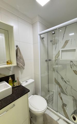 Apartamento à venda com 78m², 2 quartos e 1 vaga Apartamento à venda com 78m², 2 quartos e 1 vagaBanheiro