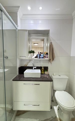 Apartamento à venda com 78m², 2 quartos e 1 vaga Apartamento à venda com 78m², 2 quartos e 1 vagaBanheiro da Suíte