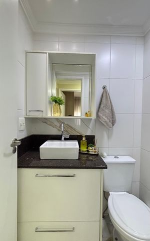 Apartamento à venda com 78m², 2 quartos e 1 vaga Apartamento à venda com 78m², 2 quartos e 1 vagaBanheiro