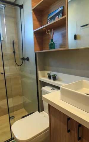Apartamento à venda com 74m², 2 quartos e 2 vagas Apartamento à venda com 74m², 2 quartos e 2 vagasBanheiro