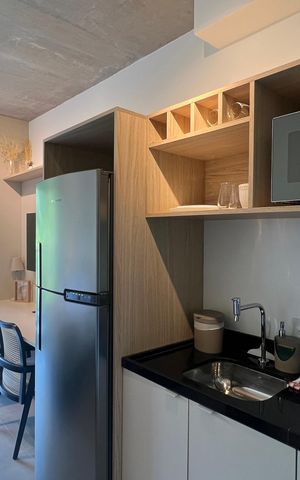 Studio à venda com 23m², 1 quarto e sem vaga Studio à venda com 23m², 1 quarto e sem vagaCozinha