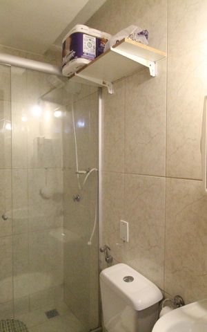Casa para alugar com 80m², 2 quartos e 1 vagaBanheiro da suíte