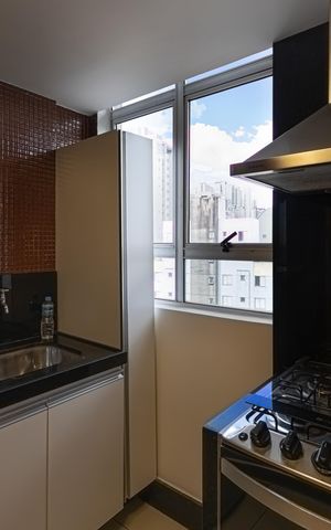 Studio à venda com 70m², 1 quarto e 2 vagas Studio à venda com 70m², 1 quarto e 2 vagasCozinha