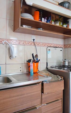 Apartamento à venda com 43m², 2 quartos e 1 vagaSala - Cozinha