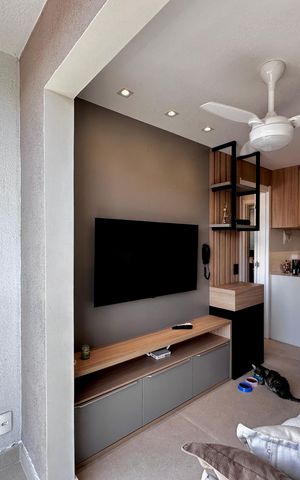 Apartamento à venda com 28m², 1 quarto e sem vaga Apartamento à venda com 28m², 1 quarto e sem vagaSacada Integrada