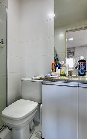 Studio para alugar com 38m², 1 quarto e 1 vaga Studio para alugar com 38m², 1 quarto e 1 vagaBanheiro