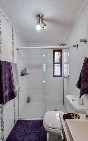 Apartamento para alugar com 134m², 3 quartos e 2 vagasBanheiro da Suíte 3