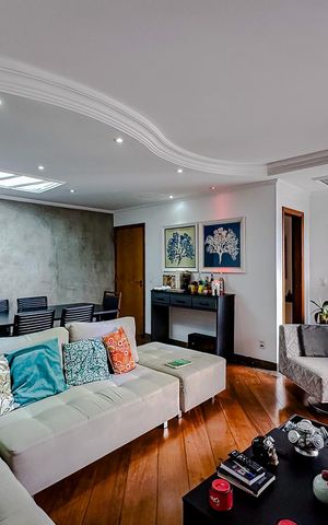 Apartamento para alugar com 134m², 3 quartos e 2 vagasSala
