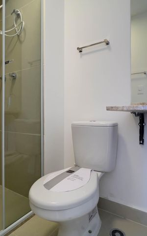 Apartamento para alugar com 29m², 1 quarto e sem vaga Apartamento para alugar com 29m², 1 quarto e sem vagaBanheiro da Suíte