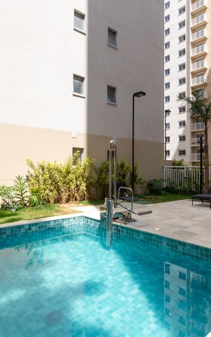 Apartamento para alugar com 34m², 2 quartos e sem vaga Apartamento para alugar com 34m², 2 quartos e sem vagaÁrea comum - Piscina