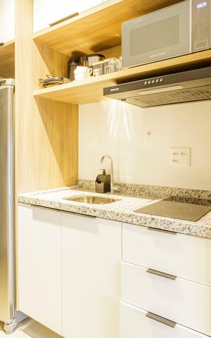 Studio à venda com 37m², 1 quarto e sem vagaCozinha