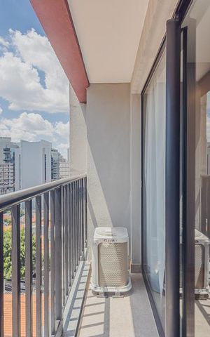 Studio para alugar com 25m², 1 quarto e sem vagaVaranda