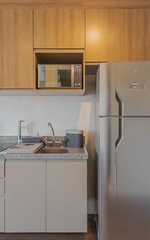 Studio para alugar com 25m², 1 quarto e sem vagaCozinha