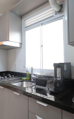 Apartamento à venda com 42m², 2 quartos e 2 vagasCozinha e Área de Serviço