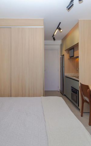 Studio à venda com 26m², 1 quarto e sem vaga Studio à venda com 26m², 1 quarto e sem vagaStudio
