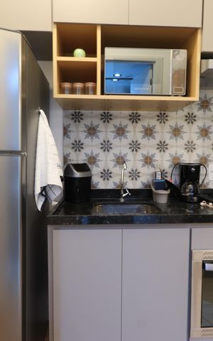Studio para alugar com 30m², 1 quarto e sem vagaStudio - ambiente cozinha