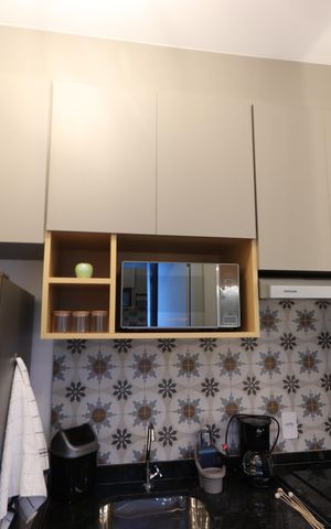 Studio para alugar com 30m², 1 quarto e sem vagaStudio - ambiente cozinha