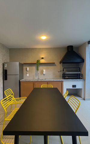 Apartamento para alugar com 27m², 1 quarto e sem vaga Apartamento para alugar com 27m², 1 quarto e sem vagaÁrea comum - Churrasqueira