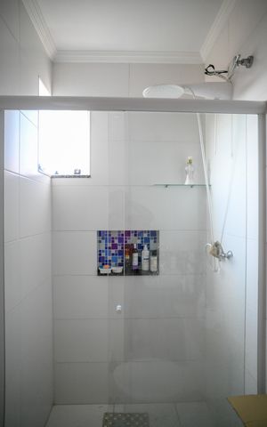 Casa à venda com 133m², 3 quartos e 2 vagas Casa à venda com 133m², 3 quartos e 2 vagasBanheiro do Quarto 1 - Suite