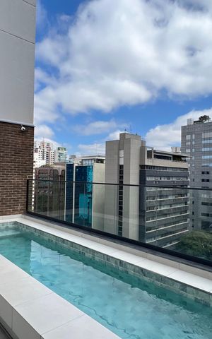 Studio à venda com 25m², 1 quarto e sem vaga Studio à venda com 25m², 1 quarto e sem vagaÁrea comum - Piscina