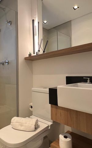 Studio à venda com 25m², 1 quarto e sem vaga Studio à venda com 25m², 1 quarto e sem vagaBanheiro