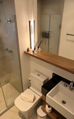 Studio à venda com 25m², 1 quarto e sem vaga Studio à venda com 25m², 1 quarto e sem vagaBanheiro