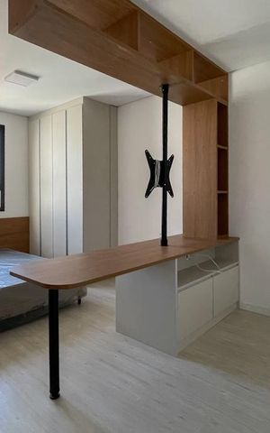 Apartamento para alugar com 25m², 1 quarto e 1 vaga Apartamento para alugar com 25m², 1 quarto e 1 vagaSala