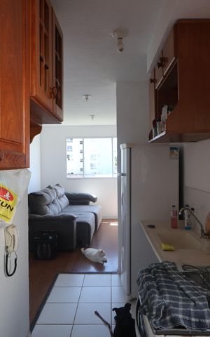 Apartamento à venda com 41m², 2 quartos e 1 vagaCozinha e Área de Serviço