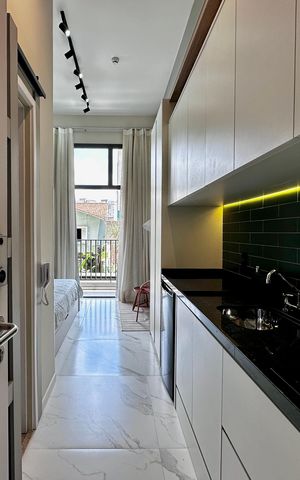 Studio para alugar com 22m², 0 quarto e sem vaga Studio para alugar com 22m², 0 quarto e sem vagaCozinha
