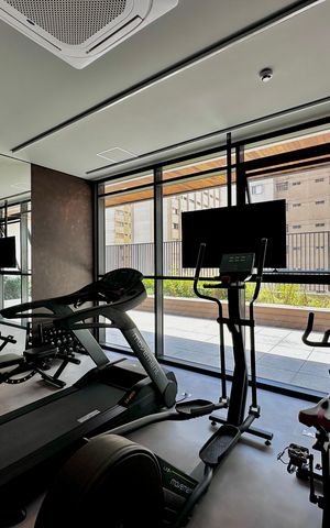 Studio para alugar com 22m², 0 quarto e sem vaga Studio para alugar com 22m², 0 quarto e sem vagaÁrea comum - Academia