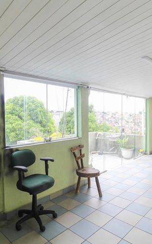 Casa à venda com 200m², 4 quartos e 3 vagasVaranda do Quarto 2