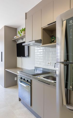 Studio para alugar com 25m², 1 quarto e sem vagaCozinha
