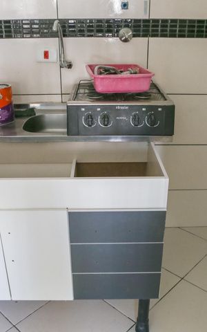 Studio para alugar com 33m², 1 quarto e sem vaga Studio para alugar com 33m², 1 quarto e sem vagaCozinha