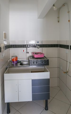 Studio para alugar com 33m², 1 quarto e sem vaga Studio para alugar com 33m², 1 quarto e sem vagaCozinha