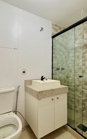 Apartamento à venda com 70m², 3 quartos e 1 vaga Apartamento à venda com 70m², 3 quartos e 1 vagaBanheiro social