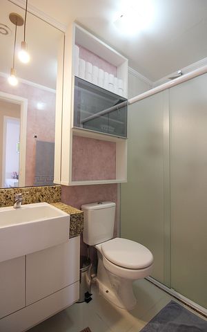 Apartamento à venda com 73m², 2 quartos e 2 vagasBanheiro Social