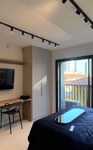 Apartamento para alugar com 25m², 1 quarto e sem vaga Apartamento para alugar com 25m², 1 quarto e sem vagaSala/Quarto