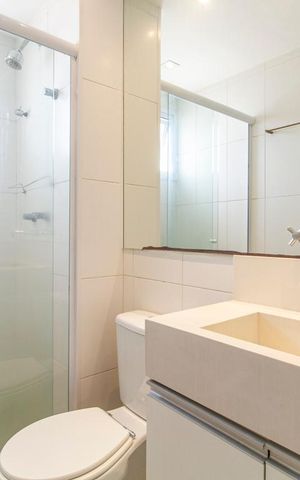 Apartamento à venda com 70m², 1 quarto e 2 vagas Apartamento à venda com 70m², 1 quarto e 2 vagasBanheiro da Suíte