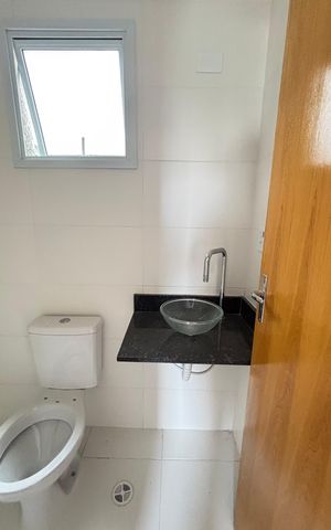 Apartamento para alugar com 104m², 2 quartos e 1 vaga Apartamento para alugar com 104m², 2 quartos e 1 vagaBanheiro da Suíte 1