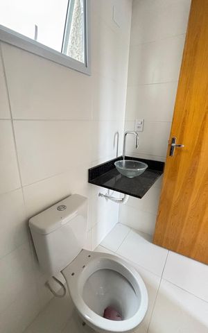 Apartamento para alugar com 104m², 2 quartos e 1 vaga Apartamento para alugar com 104m², 2 quartos e 1 vagaBanheiro da Suíte 1