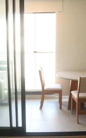 Studio para alugar com 27m², 1 quarto e sem vagaVaranda - Studio