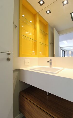 Apartamento para alugar com 70m², 1 quarto e 1 vagaBanheiro da Suíte