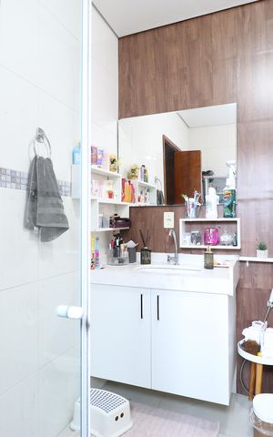 Casa de condomínio à venda com 300m², 4 quartos e 2 vagasBanheiro da Suíte 3