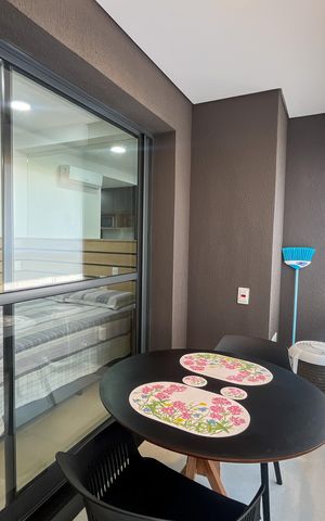 Studio à venda com 26m², 1 quarto e sem vaga Studio à venda com 26m², 1 quarto e sem vagaVaranda