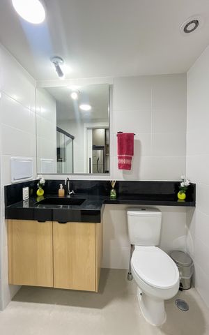 Studio à venda com 26m², 1 quarto e sem vaga Studio à venda com 26m², 1 quarto e sem vagaBanheiro