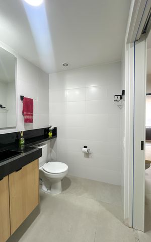 Studio à venda com 26m², 1 quarto e sem vaga Studio à venda com 26m², 1 quarto e sem vagaBanheiro